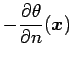 $\displaystyle -\Frac{\drond \theta }{\drond n}(\bx)$