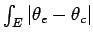 $ \int_E \vert\theta_e - \theta_c\vert$