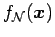 $ f_\cN(\bx)$
