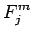 $\displaystyle F^m_j$